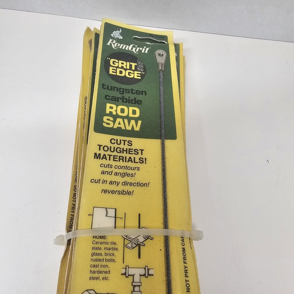 RemGrit‎ Tungsten Carbide Rod Saw Blades Lot of 21 Packs 12in NOS Grit Edge - Picture 2 of 7